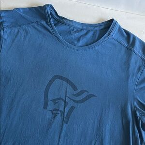 Norrona Blue Viking T shirt Size Large